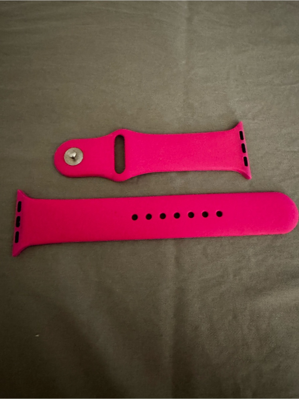 Hot Pink Silicone Watch Band Replacement Strap for Smartwatches